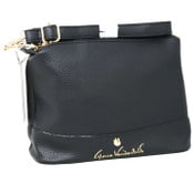 Wholesale - BLK MULTI COMPARTMENT BAG wADJUSTABLE SHOULDER STRAP C/P 12